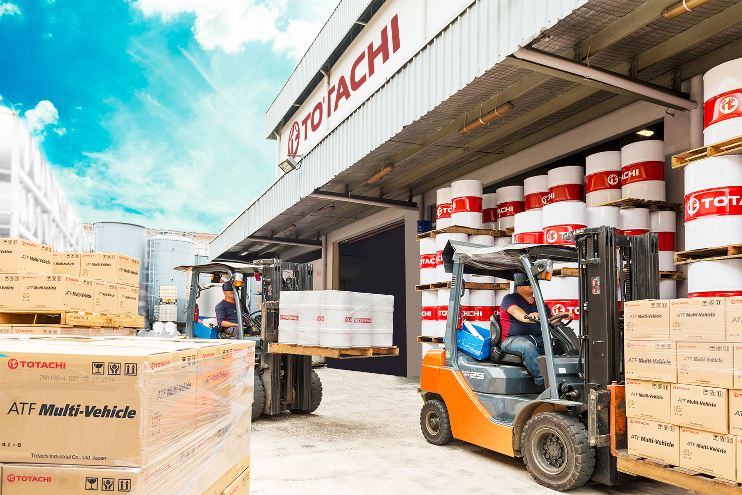 TOTACHI product distribution at the factory