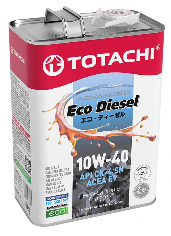 TOTACHI Eco Diesel 10W-40 API CK-4/SN