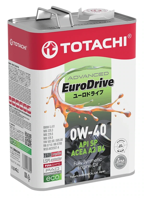 TOTACHI EURODRIVE 0W-40 SP A3/B4