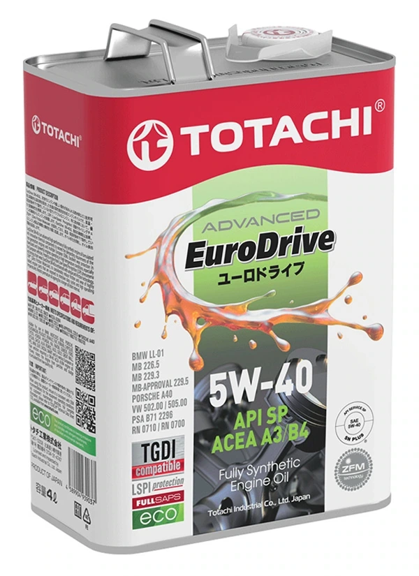 TOTACHI EURODRIVE 5W-40 SP A3/B4